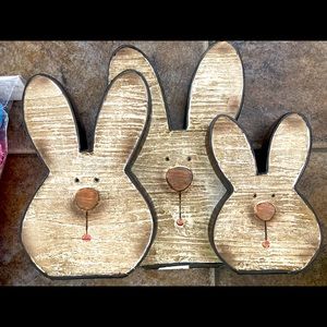 Rustic Look Easter Bunny Decoration